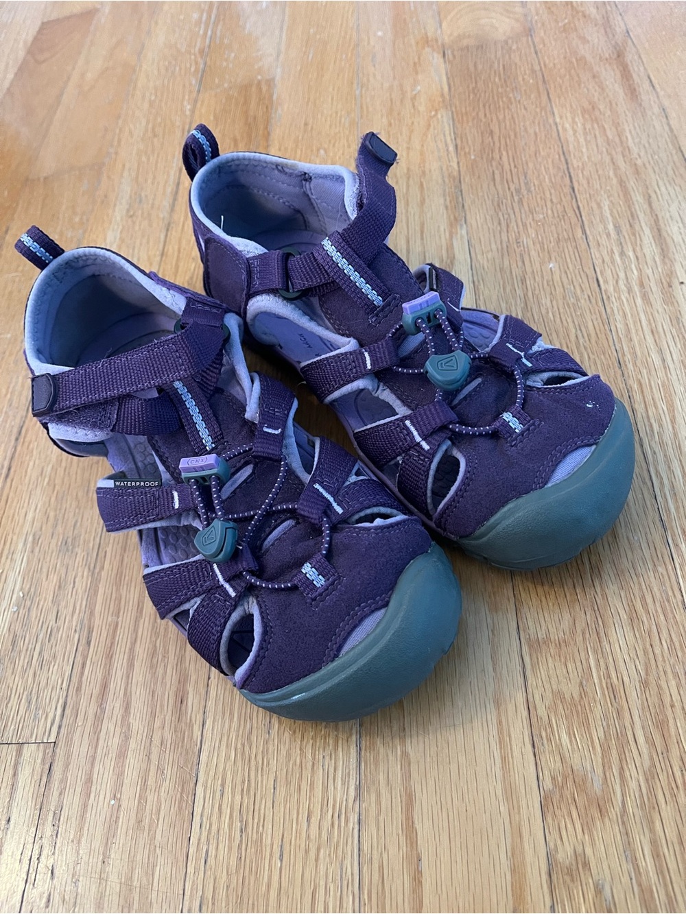 Keen Purple and Teal Closed-Toe Kids Sandals